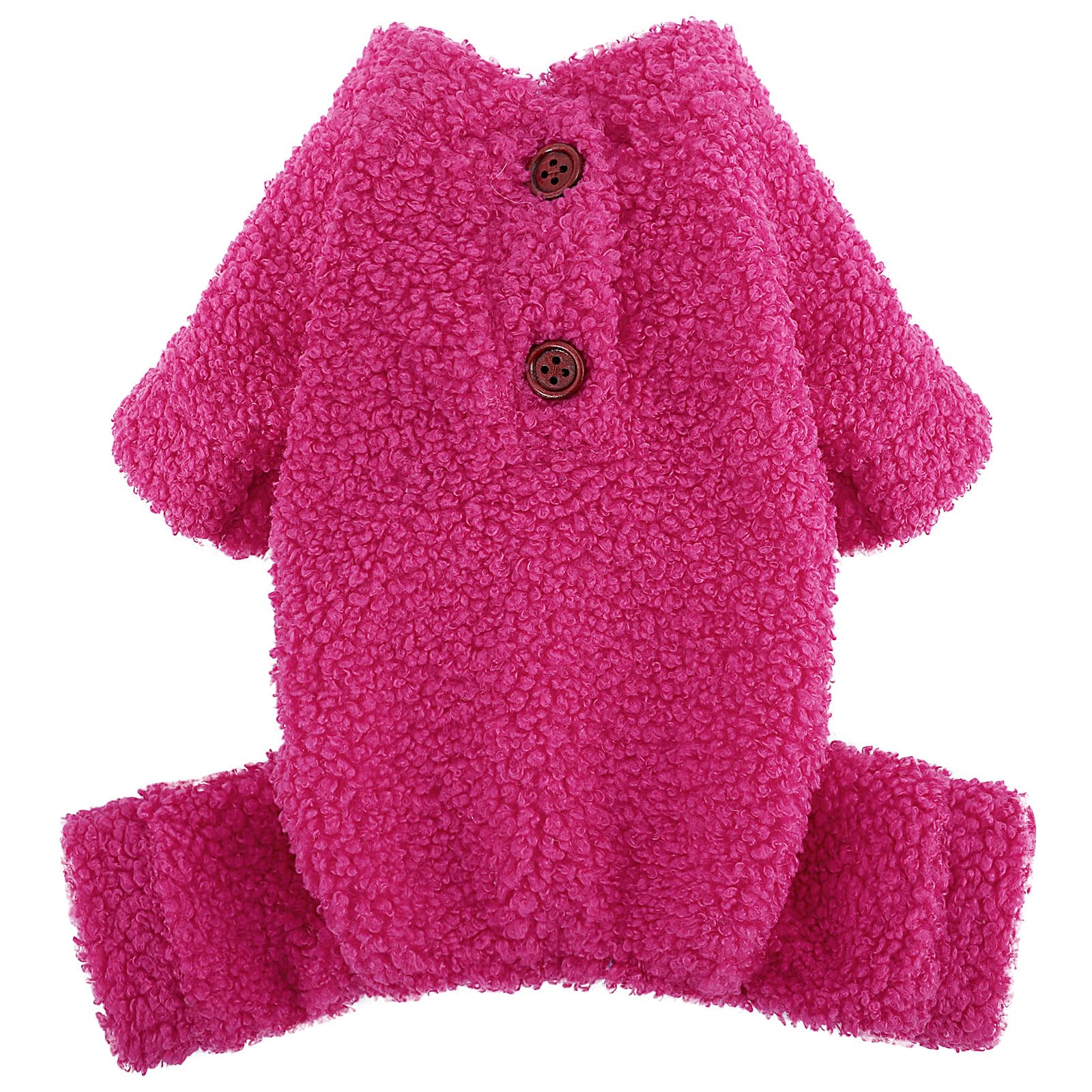 Dog Pajamas Small Sized Dog Boy Girl Fleece Valentines Day Dog Sweater Puppy Clothes Jammies 4 Leg Dog Pjs for Chihuahua Yorkie Winter Warm Onesie Jumpsuit Clothing Pet Dogs Male Female Small Rose