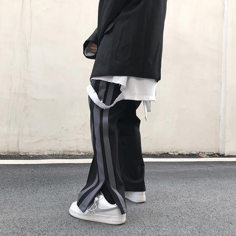 Wide Leg Split Sweatpants