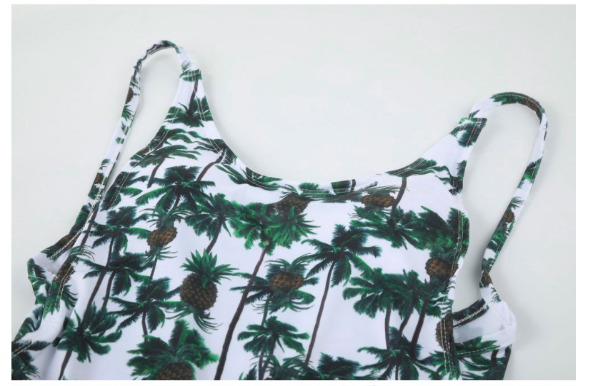 Sexy Backless Printed One-Piece Swimsuit