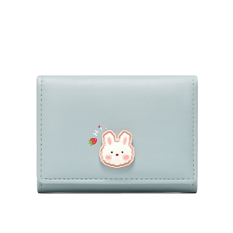 Cute Tri-fold Thin Coin Purse for Women