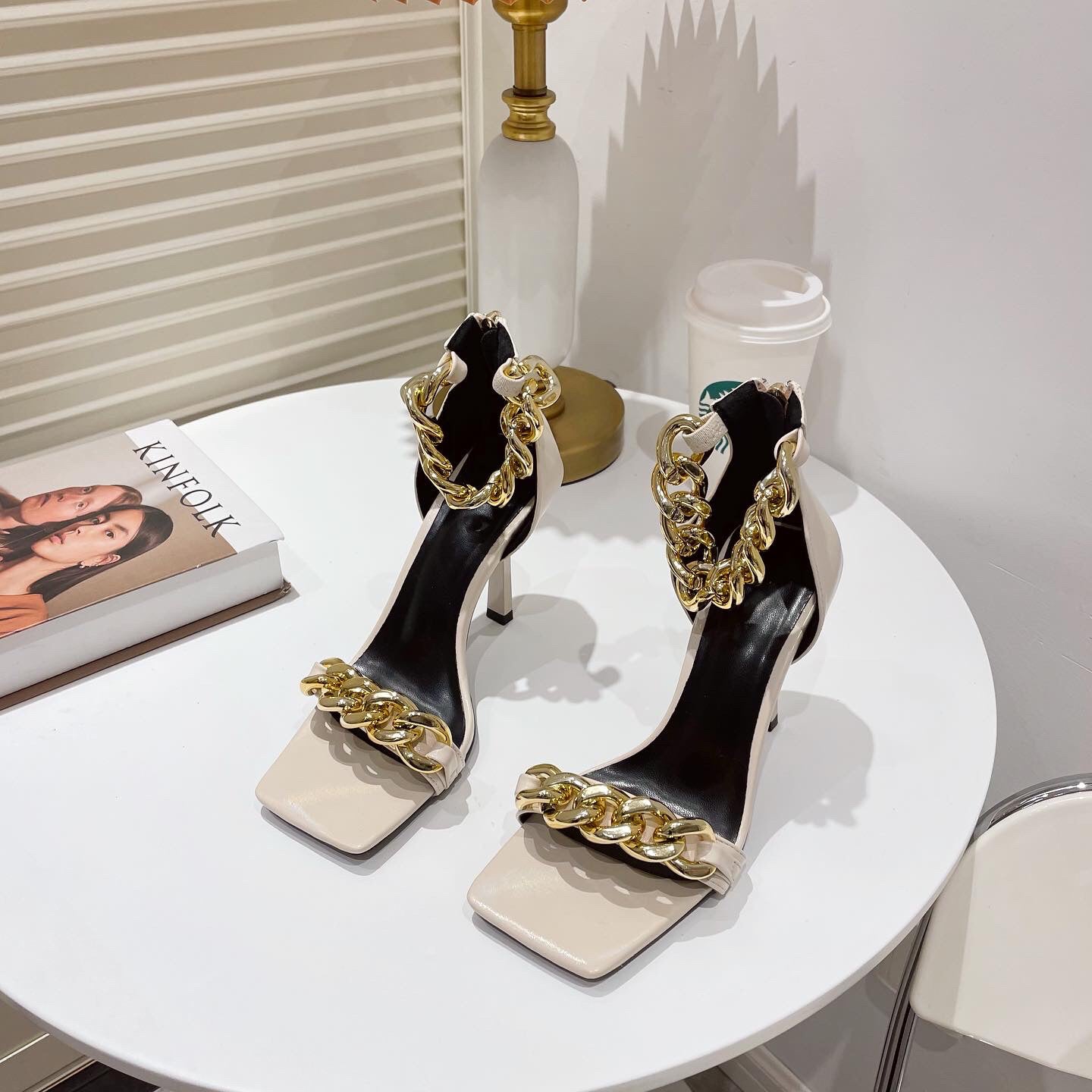 Fashionable Women's Sexy Square Sandals