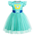 Marendyee Girls Kitties Costume Dress Christmas Gift for Kids Tulle Mesh Cosplay Dresses Flutter Sleeve