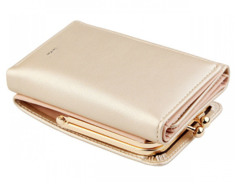 Small Foldable PU Leather Coin Purse for Women