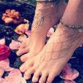 Sexy Fishnet Toe Ring Ankle Chain