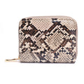 Snakeskin Women's Wallet with Zipper Coin Purse