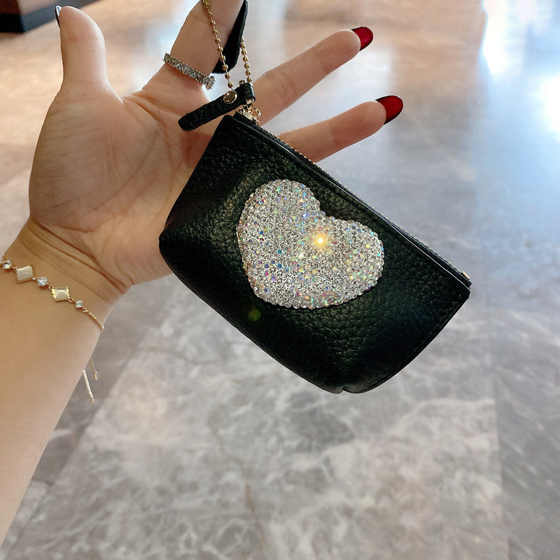 Mini Diamond Coin Purse for Travel