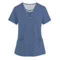 Scrubs for Women Scrub Sets for Woman Maternity Scrubs Under Scrubs for Women Long Sleeve Plus Size Scrubs Christmas Tops Flannel Shirt Women T Shirt Bikini Top Red Blouse for Woman（2-BlueXL）