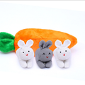 Three Rabbits Carrot Purse - Cute Rabbit Ornament