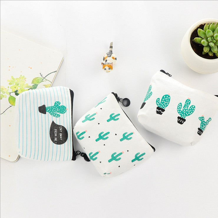 Creative Cactus Coin Purse - Fresh Style Handbag