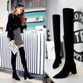 Women's Pointed Suede High Heel Sexy Boots