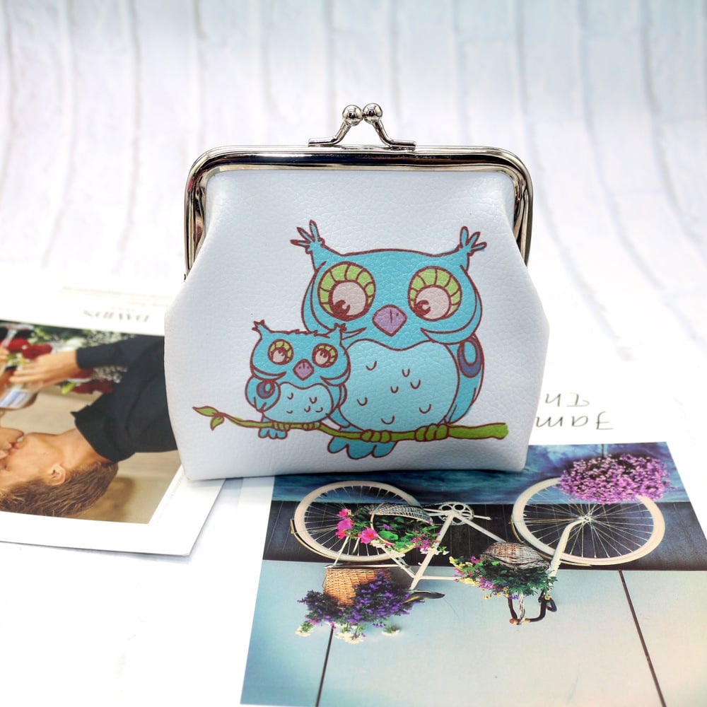Cute Owl Animal Print Coin Purse