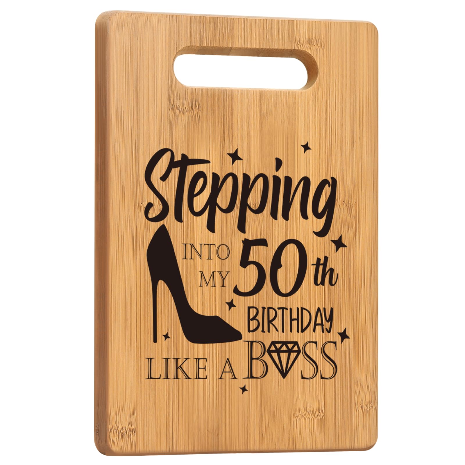 50th Birthday Gifts for Women Funny 50th Birthday Decorations for 50 Year Old Woman Gift for 50 Year Old Woman Happy 50th Birthday Cutting Board Presents for Her