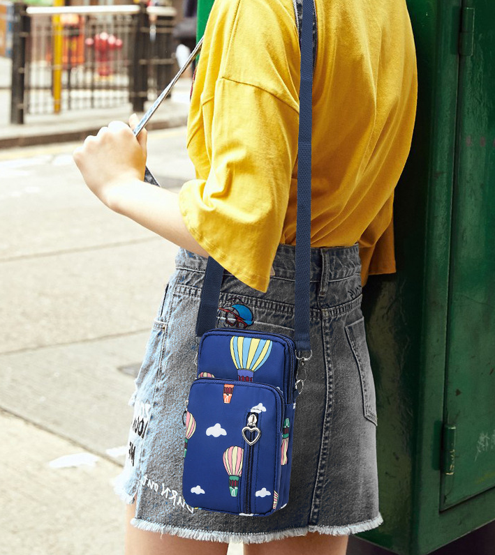 Two-Layer Double Zipper Coin Purse Small Bag