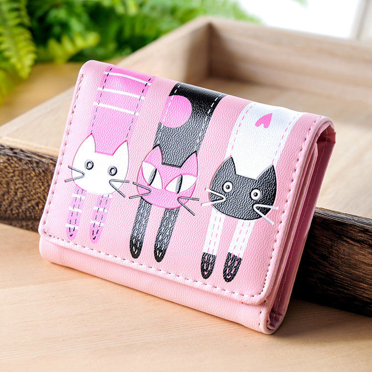 Student Wallet, Coin Purse, Cat Coin Holder