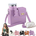 ZETOREL Stanley Purse Cup Holder Tumbler Purse Water Bottle Purse for Women Purse with Water Bottle Pocket