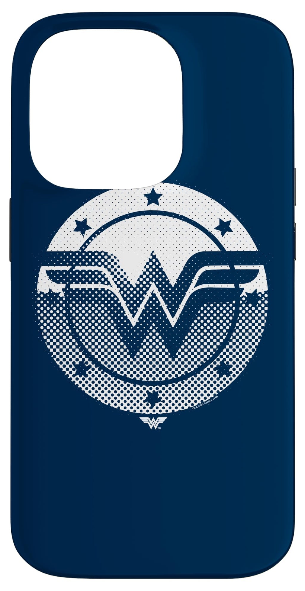 iPhone 14 Pro Wonder Woman Halftone Shield Logo Case