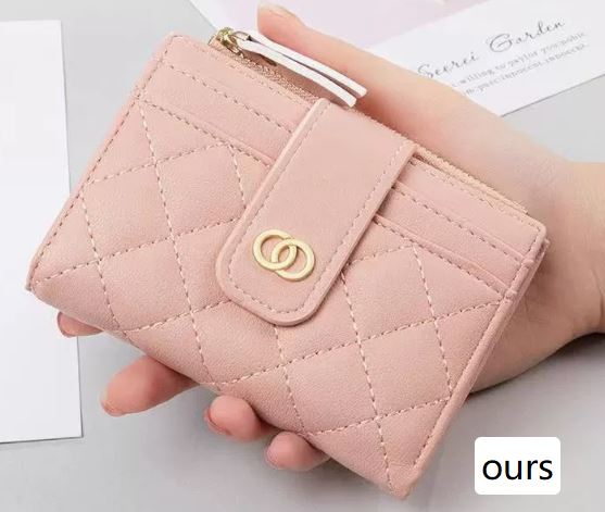 Classic Women's Wallet with Embroidery and Coin Purse