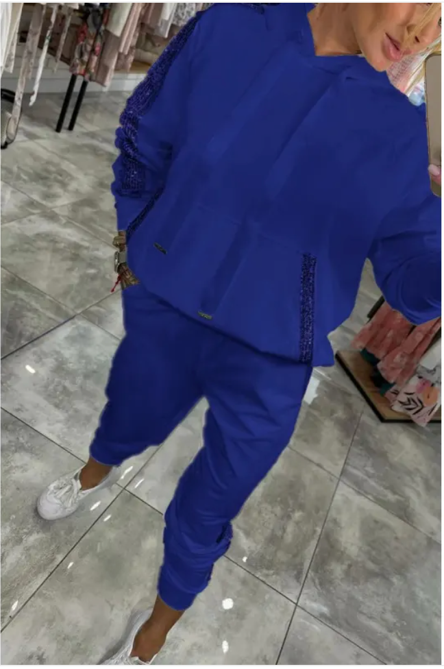 Sports Hoodie & Sweatpants Set