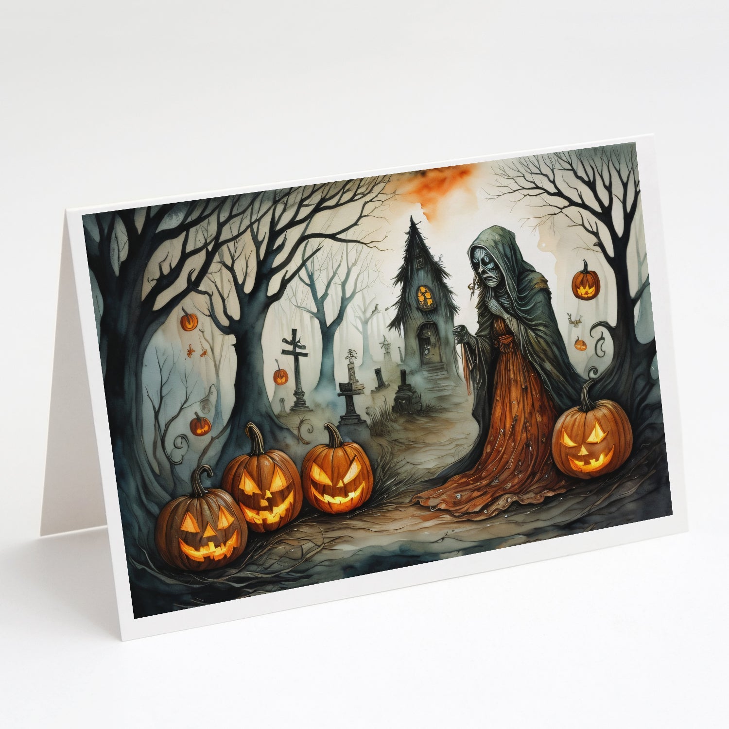 The Weeping Woman Spooky Halloween Greeting Cards Pack of 8