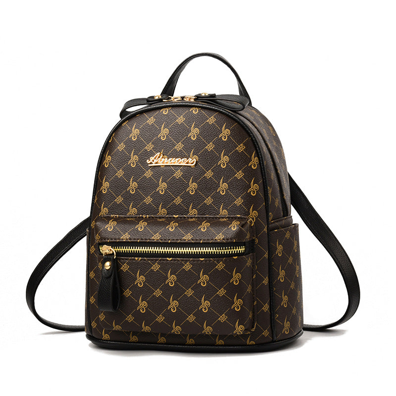 Classic HB-66B2 Backpack with Crocodile Pattern Purse