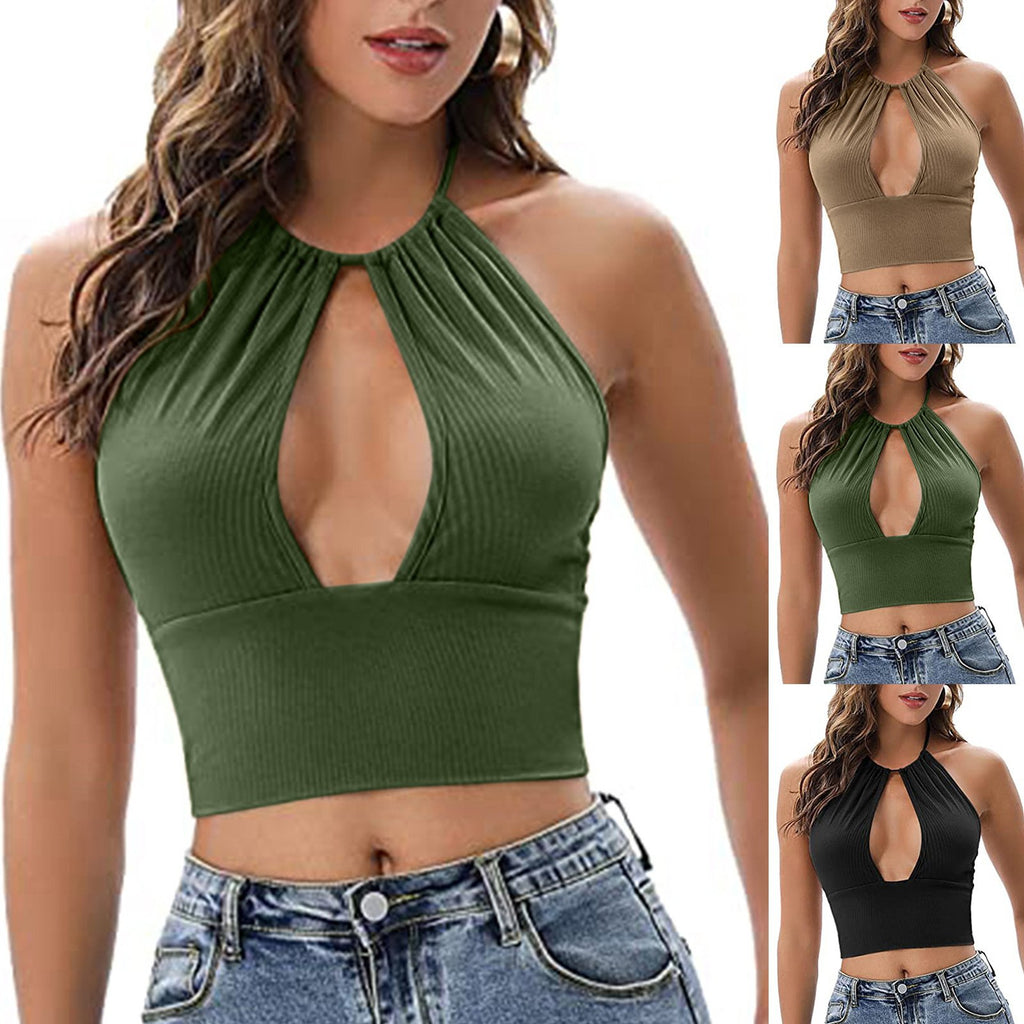 Summer Sexy Hollow Halter Vest for Women