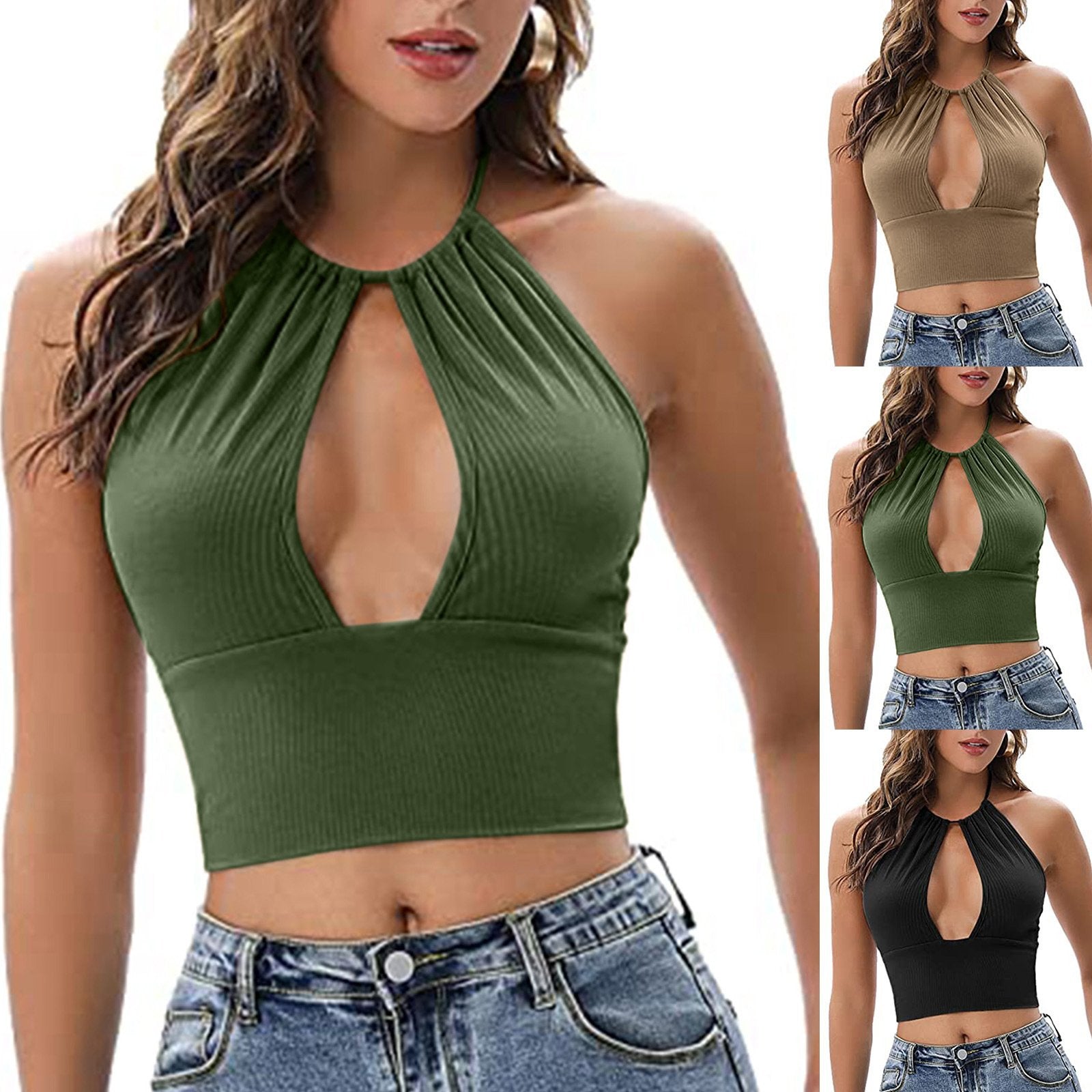 Summer Sexy Hollow Halter Vest for Women