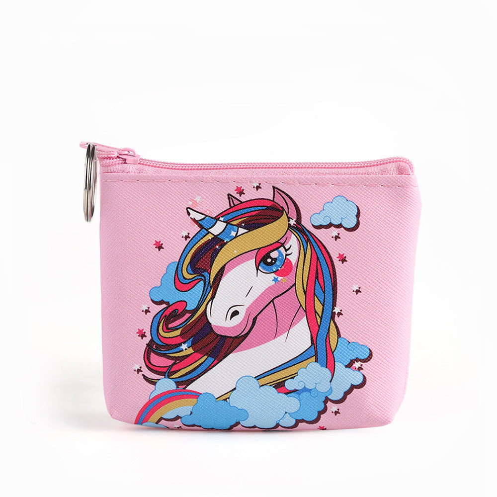 Unicorn Coin Purse - Kids' Cartoon Wallet Design