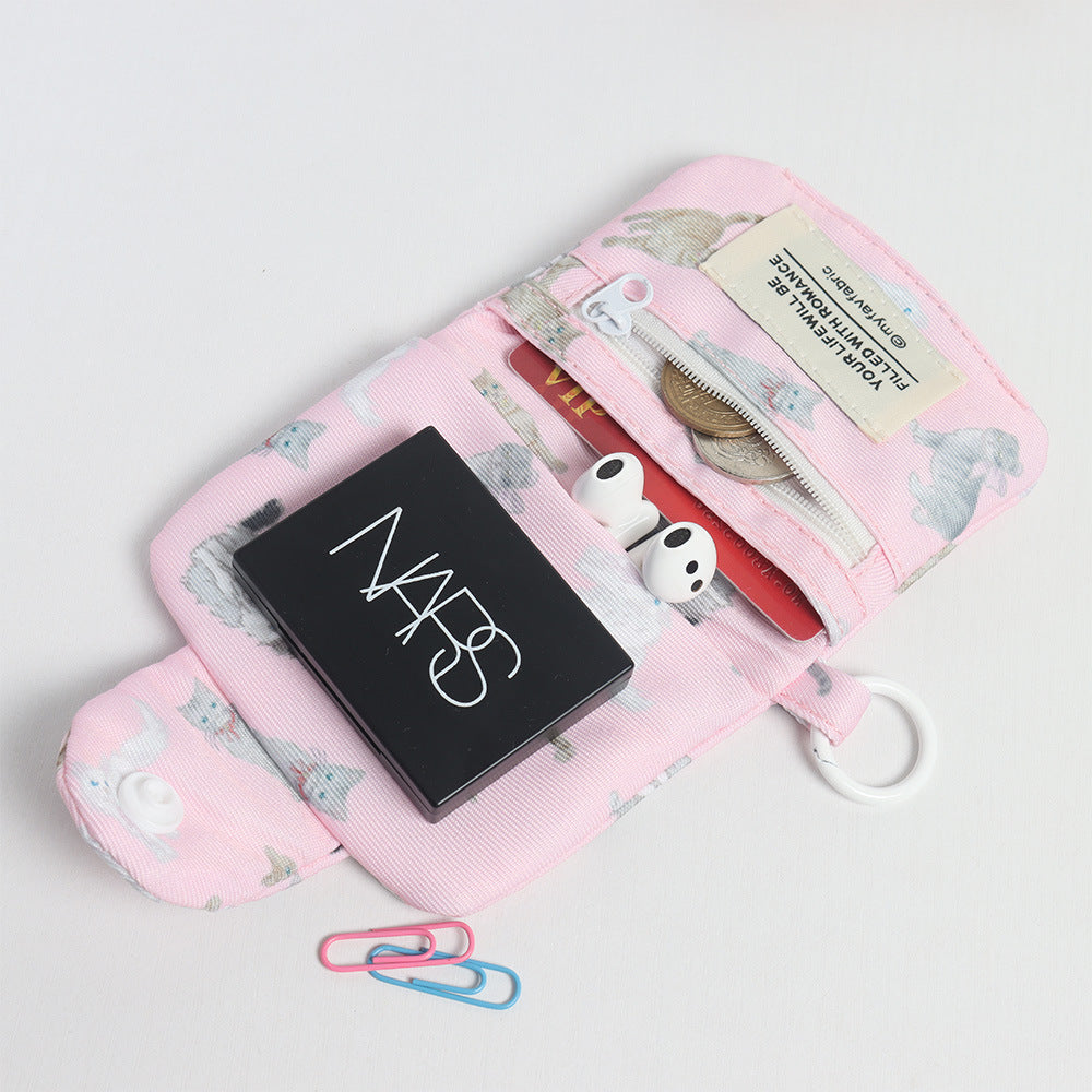 Cute Canvas Coin Purse for Students (Everyday Use)
