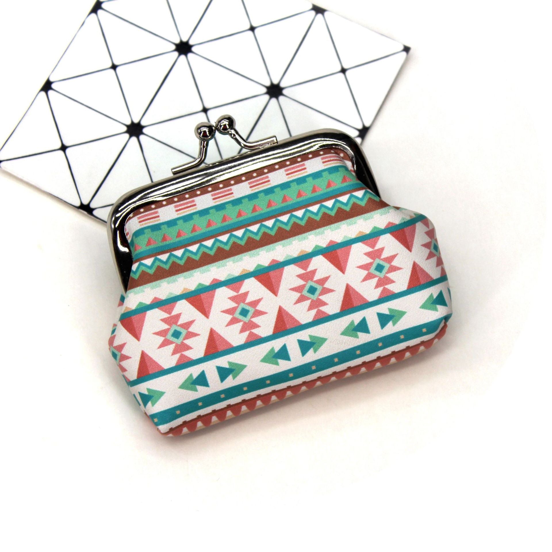 Creative Ethnic Print Coin Purse for Ladies