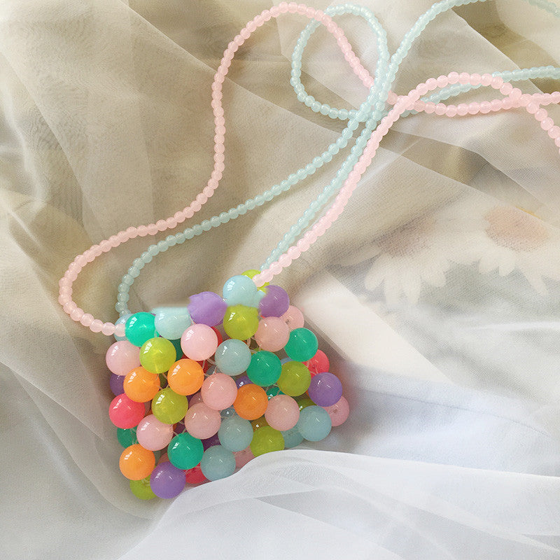 Braided Beaded Mini Coin Purse for Women