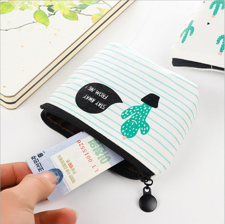 Creative Cactus Coin Purse - Fresh Style Handbag