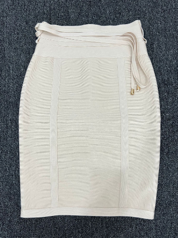 Sexy Solid Bandage Mini Skirt (One Piece)