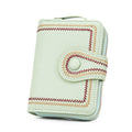 Embroidered Ladies Fashion Short Coin Purse Wallet