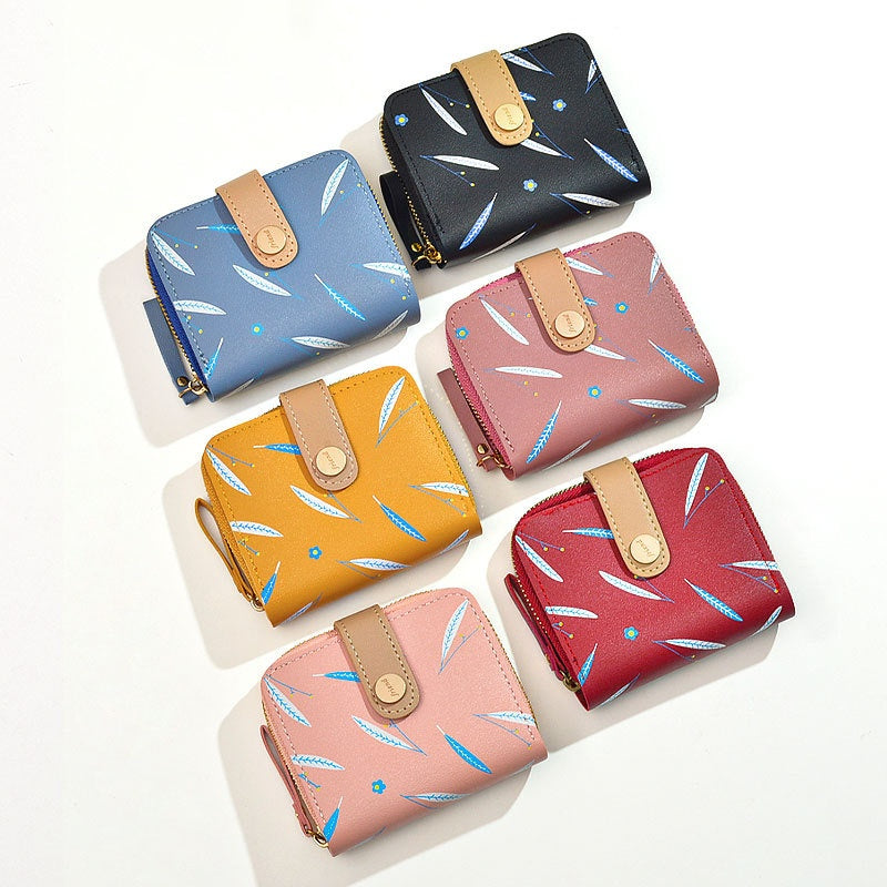 Cute Women's Leather Coin Purse with Large Capacity