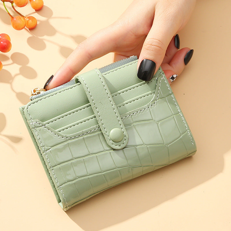 Crocodile Embossed Women's Wallet and Coin Purse