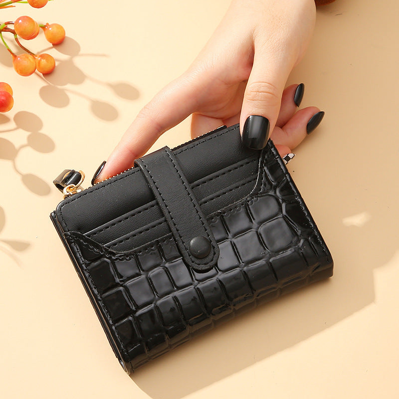 Crocodile Embossed Women's Wallet and Coin Purse