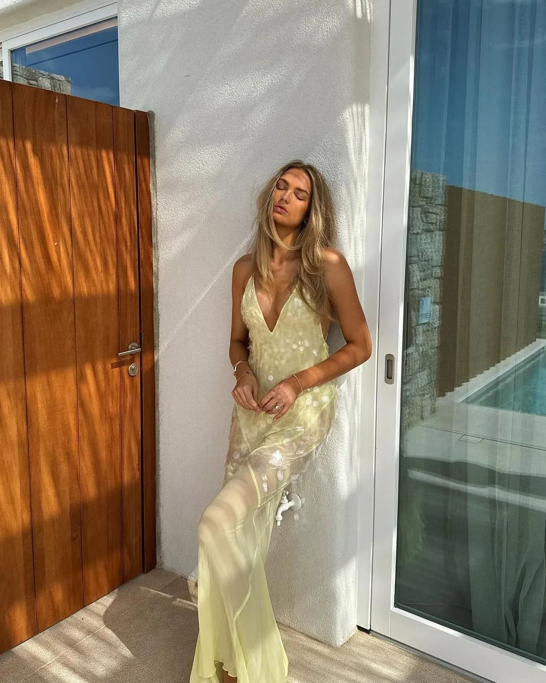 Sexy Sequin Fishtail Evening Gown