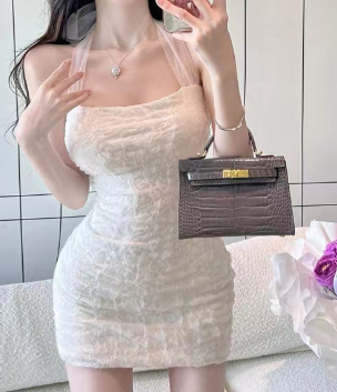 Cross-Border Sexy Asymmetrical Bodycon Dress