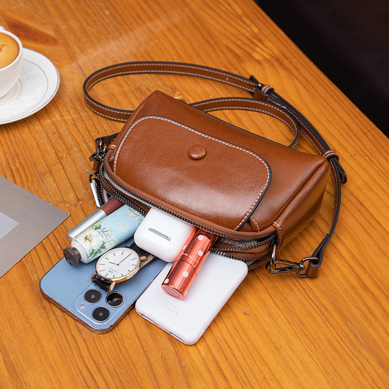 2024 Women's Shoulder Bag - Leather Small Purse