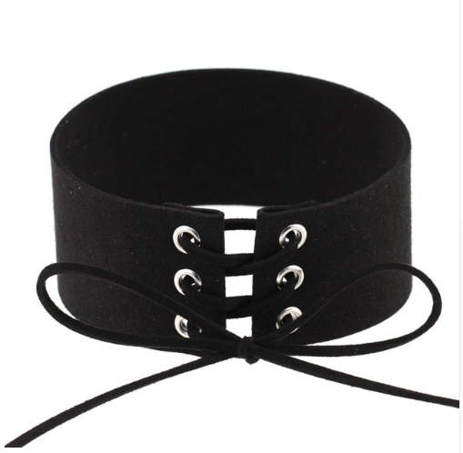 Exaggerated Punk Sexy Bondage Choker Necklace